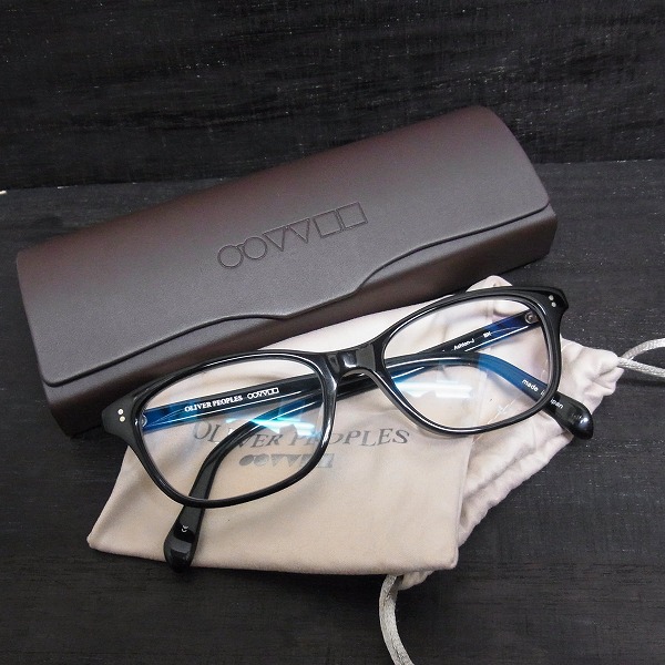 実際に弊社で買取させて頂いた★OLIVER PEOPLES/オリバーピープルズ フルリム メガネ/アイウェア ASHTON-J BK の画像 6枚目