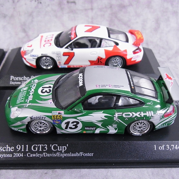 実際に弊社で買取させて頂いたMINICHAMPS/ミニチャンプス 1/43 ミニカー ポルシェ Porsche 911 GT3 Cup 4点SETの画像 2枚目