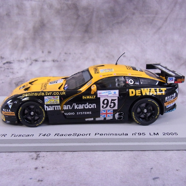 実際に弊社で買取させて頂いたSPARK/スパーク 1/43 ミニカー TVR Tuscan T40 Le Mans 2005 #95/S0220の画像 1枚目