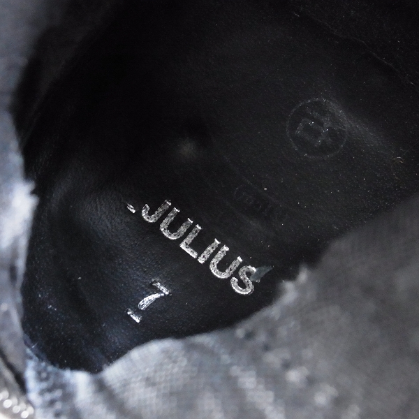 実際に弊社で買取させて頂いたJULIUS/ユリウス バックジップ レザーブーツ ブラック/2の画像 6枚目