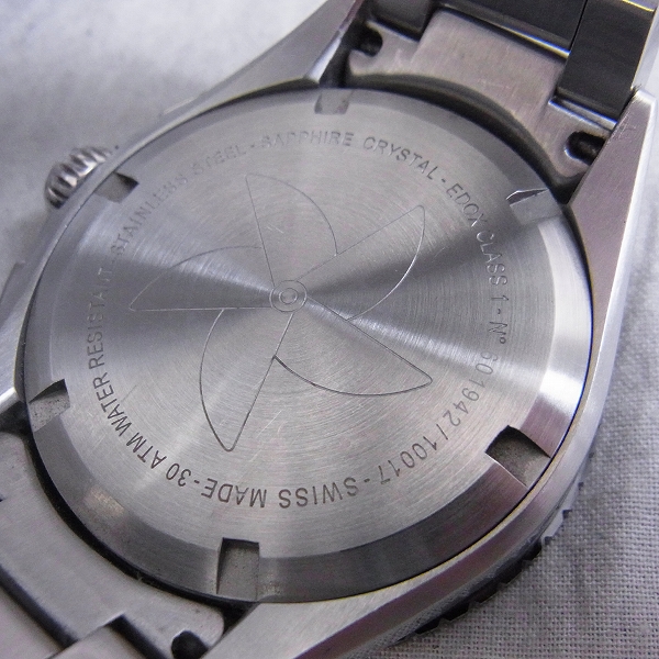 実際に弊社で買取させて頂いたEDOX/エドックス クロノオフショア1 ダイバーズ 腕時計 601942/10017【電池切れ】の画像 3枚目