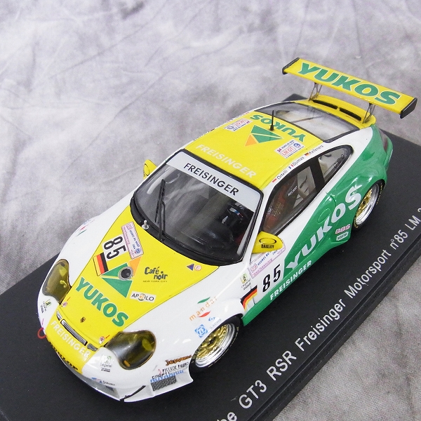 実際に弊社で買取させて頂いたSPARK/スパーク 1/43 ミニカー ポルシェ GT3 RSR YUKOS ＃85 ルマン2004/S0920