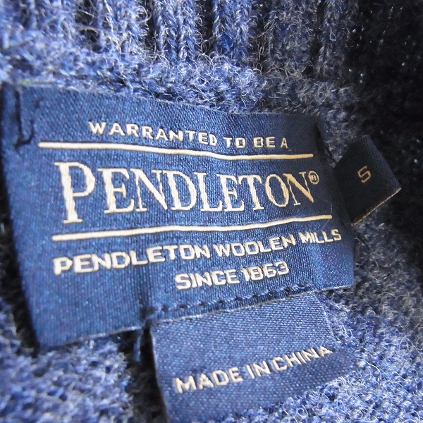 実際に弊社で買取させて頂いたPENDLETON/ペンドルトン ネイティブ柄 ウールセーター Sの画像 2枚目