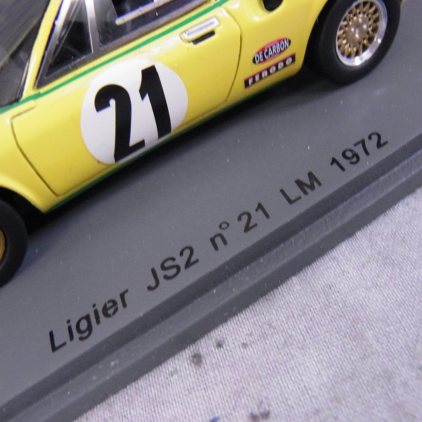 実際に弊社で買取させて頂いたSPARK/スパーク 1/43 ミニカー Ligier JS2 ＃21 Le Mans 1972 /S0543の画像 2枚目