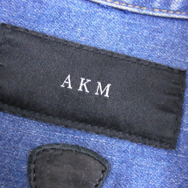 実際に弊社で買取させて頂いたAKM×HTC/エーケーエム×エイチティーシー stretch denim 7oz snap western シャツ Mの画像 2枚目