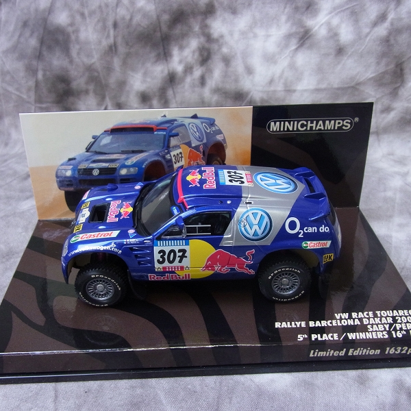 実際に弊社で買取させて頂いたMINICHAMPS/ミニチャンプス 1/43 VW RACE TOUARE RALLYE POR LA PAMPAS 2005等 4点SETの画像 1枚目