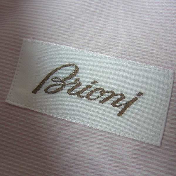 実際に弊社で買取させて頂いたBrioni/ブリオーニ コットン 長袖 ドレスシャツ ピンク/39の画像 2枚目