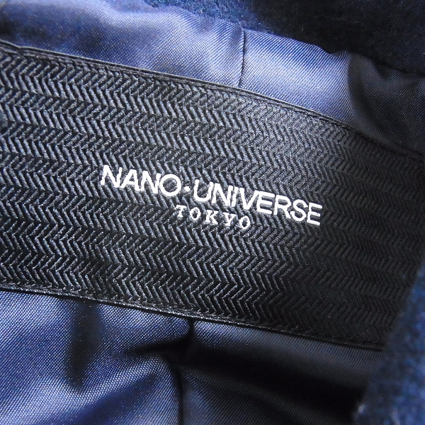 実際に弊社で買取させて頂いたnano universe/ナノユニバース ロングコート ネイビー系 Sの画像 2枚目