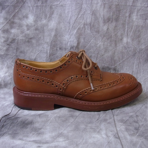 実際に弊社で買取させて頂いたTricker's/トリッカーズ M5633 ウィングチップカントリーシューズ 5-1/2の画像 5枚目