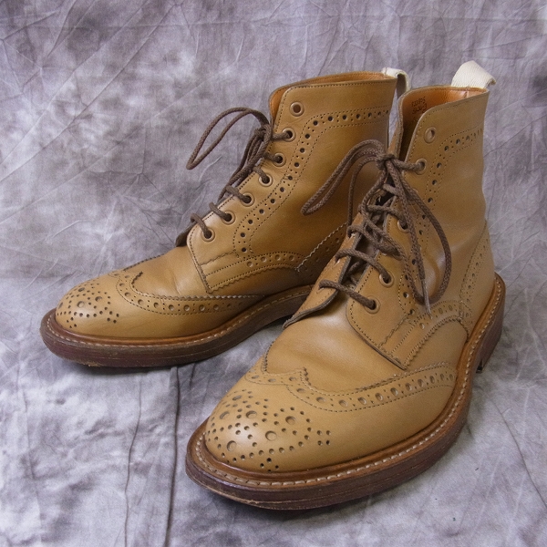 実際に弊社で買取させて頂いたTrickers/トリッカーズ s634 STOW ウィングチップレザーブーツ/6