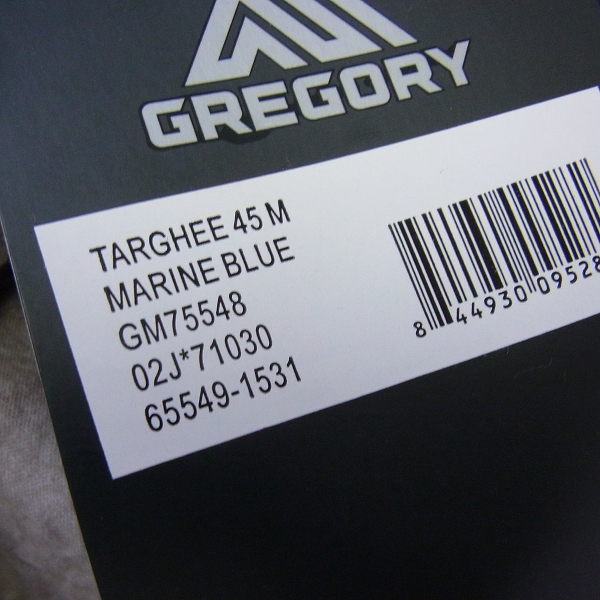 実際に弊社で買取させて頂いたGREGORY/グレゴリー TARGHEE/ターギー 45 M バックパック GM75548 ブルー【03】の画像 5枚目