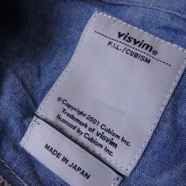 実際に弊社で買取させて頂いたvisvim/ビズビム Blue Chambray Granger Shirt 長袖シャツ/3の画像 2枚目