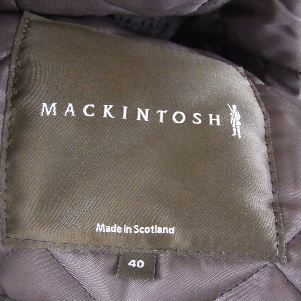 実際に弊社で買取させて頂いたMACKINTOSH/マッキントッシュ キルティングコート/ジャケット ブラウン 40の画像 3枚目