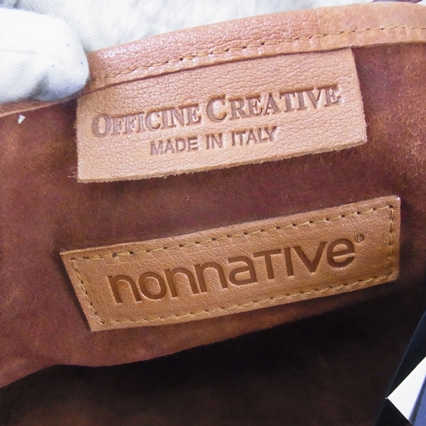 実際に弊社で買取させて頂いたnonnative/ノンネイティブ レザートートバッグ ブラウンの画像 5枚目