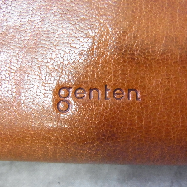 実際に弊社で買取させて頂いた genten/ゲンテン ラウドジップ/ファスナー  レザー長財布の画像 4枚目