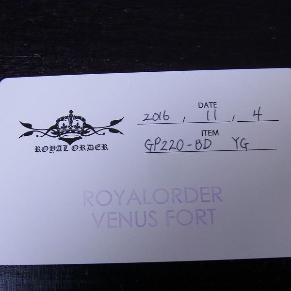 実際に弊社で買取させて頂いた【証明書付】ROYAL ORDER/ロイヤルオーダー アレグラハートペンダントトップ 18YG GP220-BDの画像 6枚目