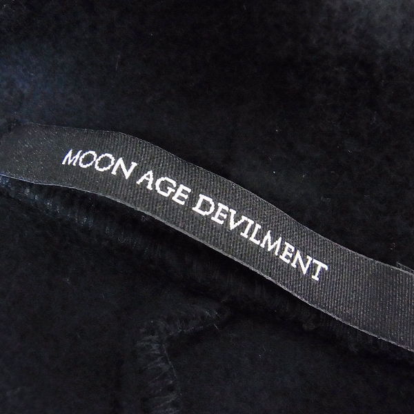 実際に弊社で買取させて頂いたMoonage Devilment/ムーンエイジデビルメント MAD 裏起毛 袖ジップ ロングパーカー/44の画像 2枚目