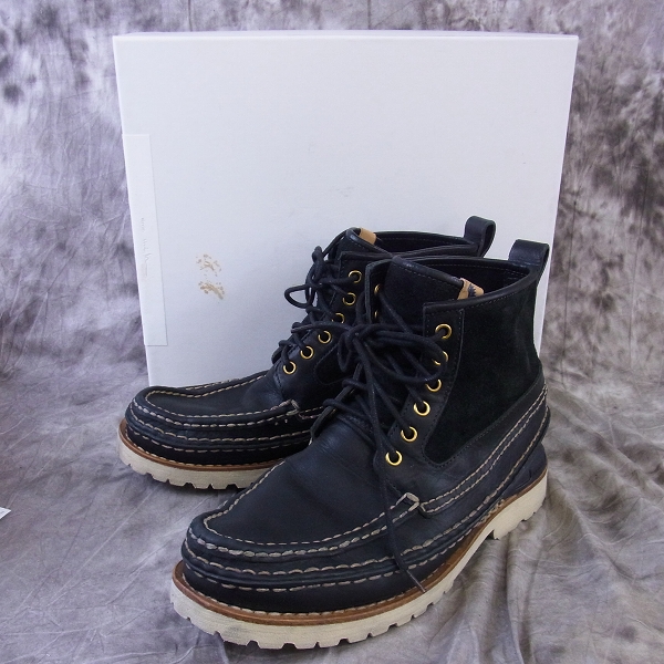 実際に弊社で買取させて頂いたvisvim/ビズビム grizzly boots mid-folk black 11