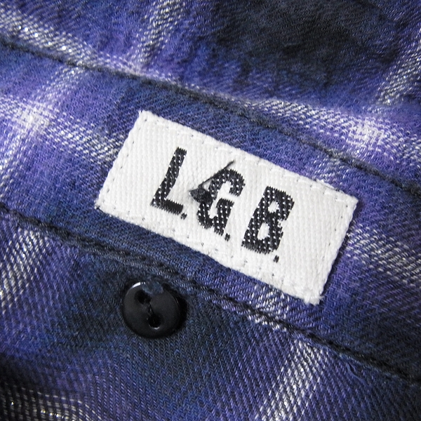 実際に弊社で買取させて頂いたL.G.B/ルグランブルー ロング丈切りっぱなしシャツ SHIRT-G 44588C　1の画像 2枚目