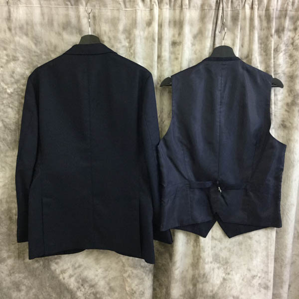 実際に弊社で買取させて頂いたMACKINTOSH/マッキントッシュ TROTTER JACKET ベスト付 ネイビー/40Lの画像 1枚目