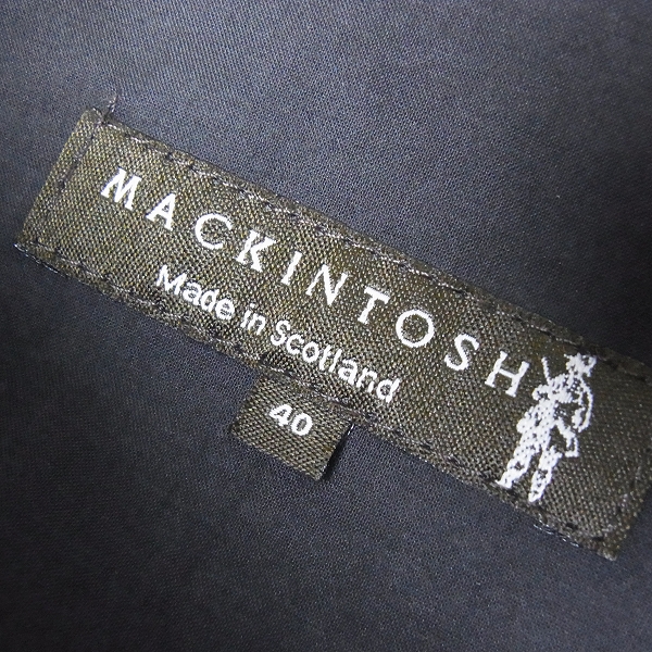 実際に弊社で買取させて頂いたMACKINTOSH/マッキントッシュ トレンチコート ブラック 46の画像 2枚目