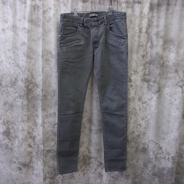 実際に弊社で買取させて頂いたPIERRE BALMAIN/ピエールバルマン ペイント加工デニムパンツ HM5359J/1365 灰/33