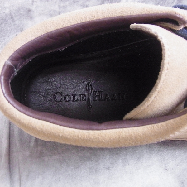 実際に弊社で買取させて頂いたCOLE HAAN/コールハーン スエードスニーカー/C11012/7.5の画像 4枚目