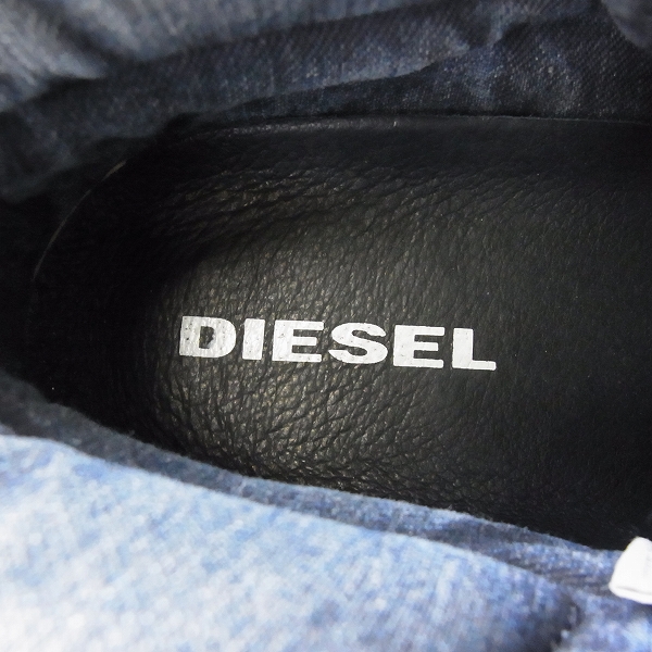 DIESEL/ディーゼル D-PRINCE W デニムウェッジソールスニーカー