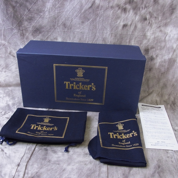 実際に弊社で買取させて頂いたTricker's/トリッカーズ M5633 ウィングチップカントリーシューズ 5-1/2の画像 9枚目