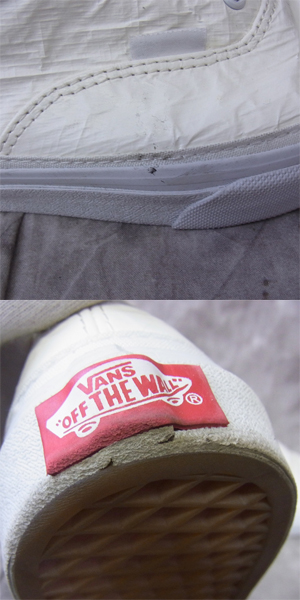 実際に弊社で買取させて頂いたVANS/バンズ BEAMS別注 15SS アンユーズド スニーカー V44R ホワイト 25の画像 8枚目