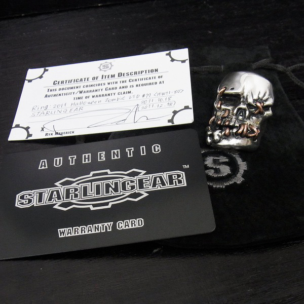 実際に弊社で買取させて頂いた★【ギャラ付き/15万↑↑】STARLINGEAR/スターリンギア　ゾンビリング 2011ハロウィン限定の画像 7枚目