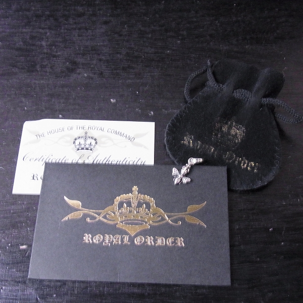 実際に弊社で買取させて頂いた【ギャラ付】ROYAL ORDER/ロイヤルオーダー タイニークィーンビーペンダントの画像 7枚目