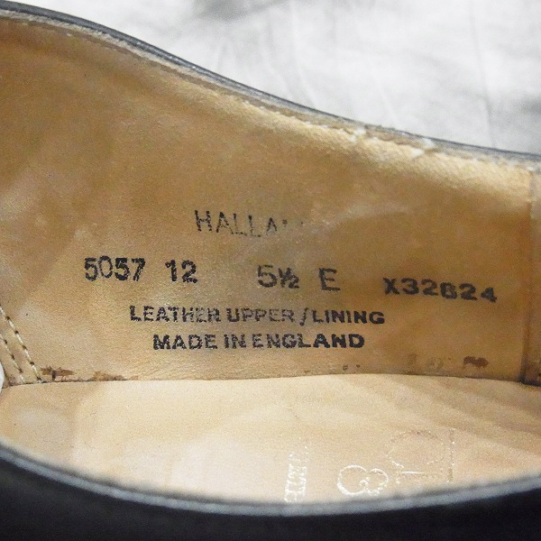 実際に弊社で買取させて頂いた★CROCKETT&JONES/クロケットジョーンズ ストレートチップ HALLAM 5057/24cmの画像 6枚目