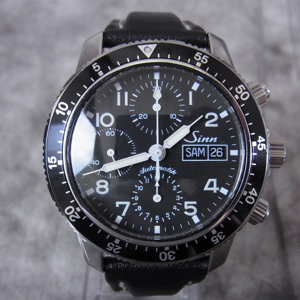 実際に弊社で買取させて頂いたSinn/ジン クロノグラフ 自動巻き 腕時計 103_B_AUTO ブラック