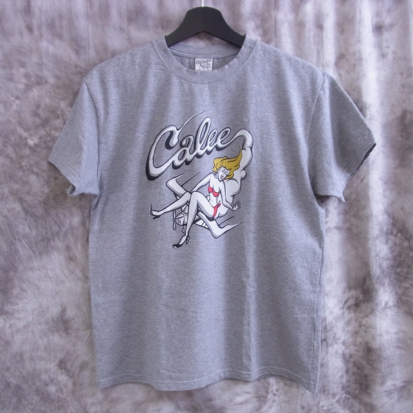 実際に弊社で買取させて頂いたCALEE/キャリー 16SS ピンナップガール プリントTシャツ CL-16S002G/L