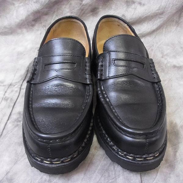 実際に弊社で買取させて頂いたParaboot/パラブーツ フランス製 REIMS MARCHE II ランス ブラック 099412/6 1/2 Fの画像 1枚目