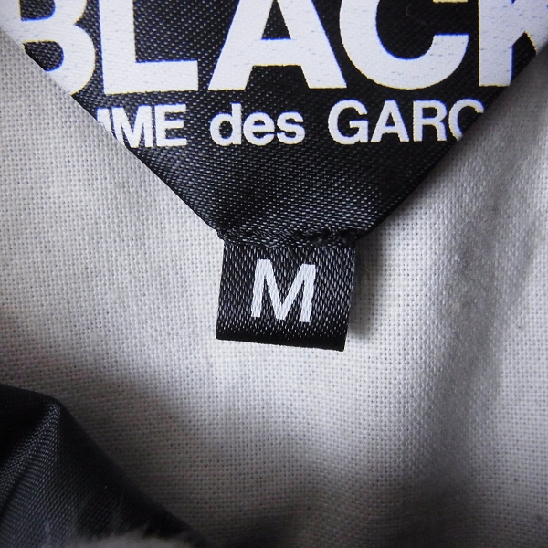 実際に弊社で買取させて頂いたBLACK COMME des GARCONS/ブラックコムデギャルソン ナイロンジャケット 1O-J010/Mの画像 2枚目