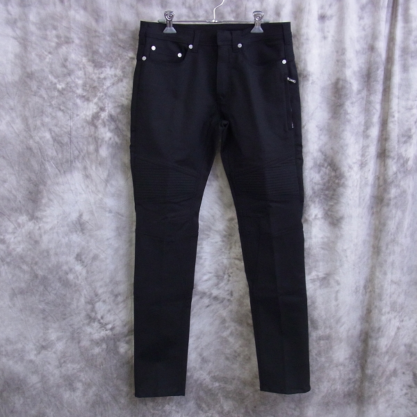 実際に弊社で買取させて頂いたNEIL BARRETT/ニールバレット BIKER SKINNY DENIM/バイカースキニーデニム/ブラック/PBDE144-B800/30