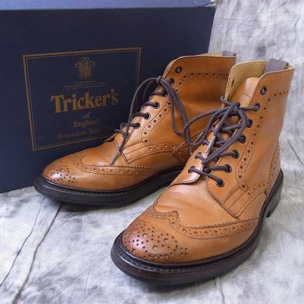 実際に弊社で買取させて頂いたTricker's/トリッカーズ ウィングチップカントリーシューズ 2508 6.5