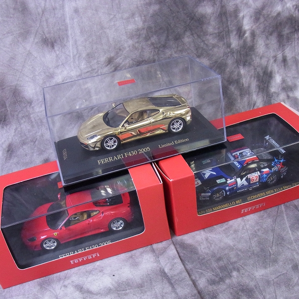 実際に弊社で買取させて頂いたIXO/イクソ Hot Wheels 1/43 Ferrari F430 LIMITED EDITION 他 フェラーリ 3点SET