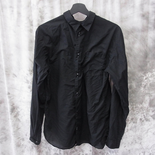 実際に弊社で買取させて頂いたBLACK COMME des GARCONS/ブラックコムデギャルソン 長袖シャツ 1P-B014/L