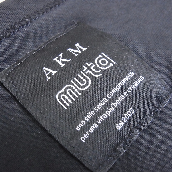 実際に弊社で買取させて頂いたAKM×muta/エーケーエム×ムータ　Vネックカットソー/Sの画像 2枚目