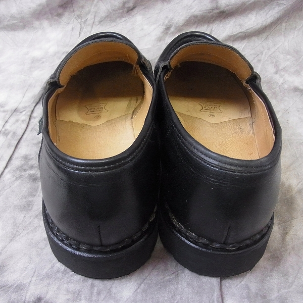 実際に弊社で買取させて頂いたParaboot/パラブーツ フランス製 REIMS MARCHE II ランス ブラック 099412/6 1/2 Fの画像 2枚目