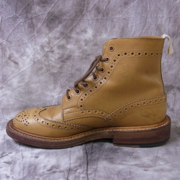 実際に弊社で買取させて頂いたTrickers/トリッカーズ s634 STOW ウィングチップレザーブーツ/6の画像 4枚目