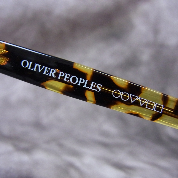 実際に弊社で買取させて頂いたOLIVER PEOPLES/オリバーピープルズ OP-4 DTBK 復刻 眼鏡/メガネフレームの画像 5枚目