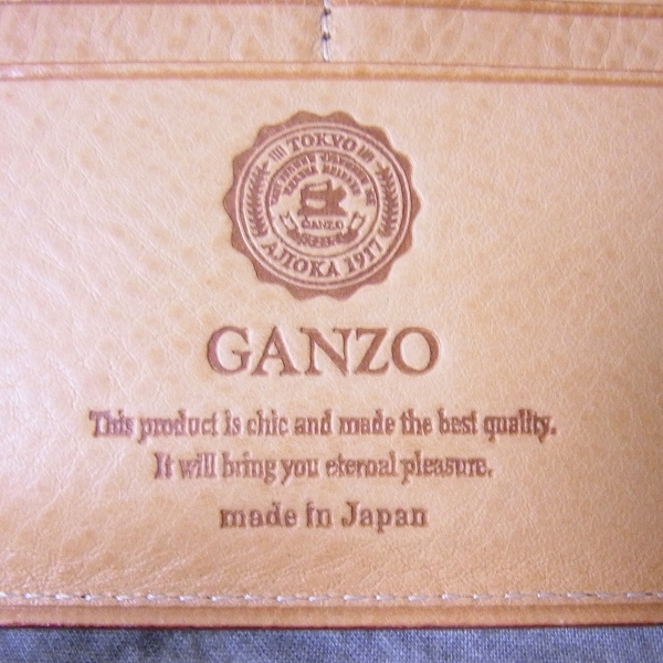 実際に弊社で買取させて頂いたGANZO/ガンゾ シンブライドル 二つ折り長財布/ウォレットの画像 6枚目