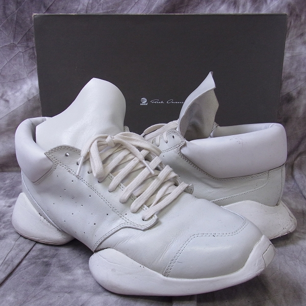 実際に弊社で買取させて頂いたRick Owens×adidas/リックオウエンス×アディダス ROランナー オフホワイト AQ2826/27.5