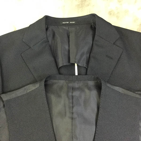 実際に弊社で買取させて頂いたMACKINTOSH/マッキントッシュ TROTTER JACKET ベスト付 ネイビー/40Lの画像 2枚目