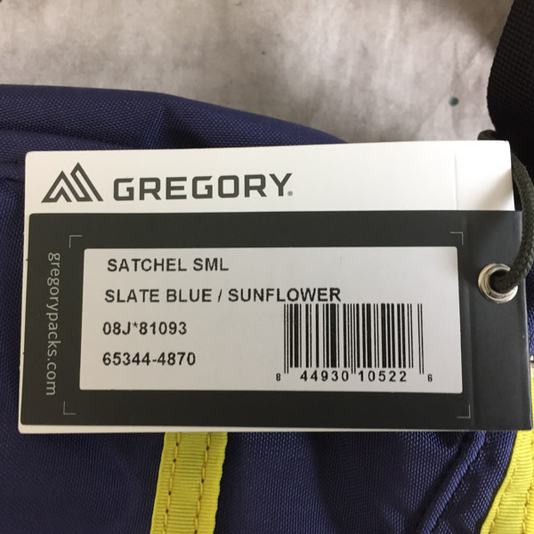 実際に弊社で買取させて頂いた【未使用】GREGORY/グレゴリー サッチェル スモール ショルダーバッグ ブルー/2の画像 3枚目