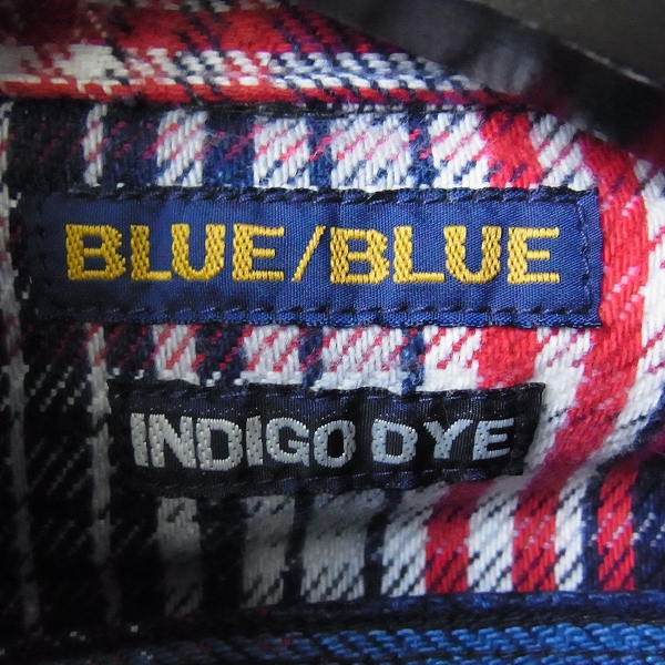 実際に弊社で買取させて頂いたBLUE BLUE/ブルーブルー INDIGODYE チェックウエスタンシャツ/2の画像 2枚目